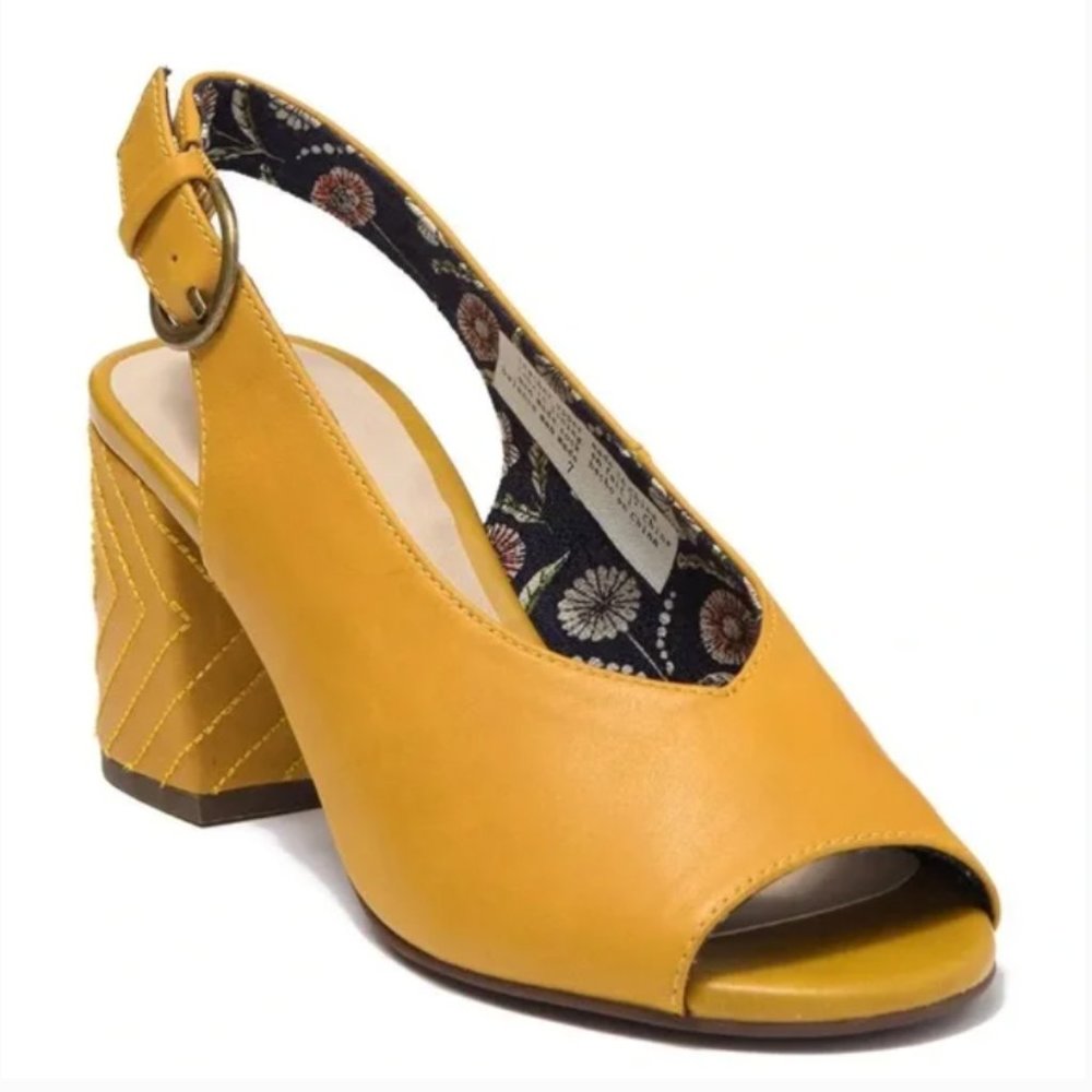 Seychelles Mustard Yellow Playwright II Slingback